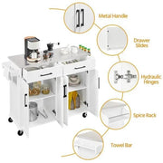 Stainless Steel Top Rolling Kitchen Island Cart Kitchen Trolley – view 6
