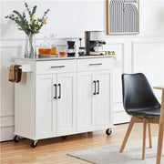 Stainless Steel Top Rolling Kitchen Island Cart Kitchen Trolley – view 7
