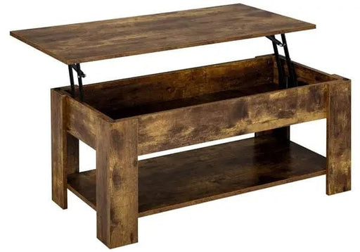 Lift Top Coffee Table with Gas Lift Mechanism Water-Resistant Center Table – view 1