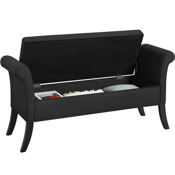 Yaheetech Modern Fabric Tufted Storage Bench Ottoman Modern Fabric Tufted Storage Bench Ottoman