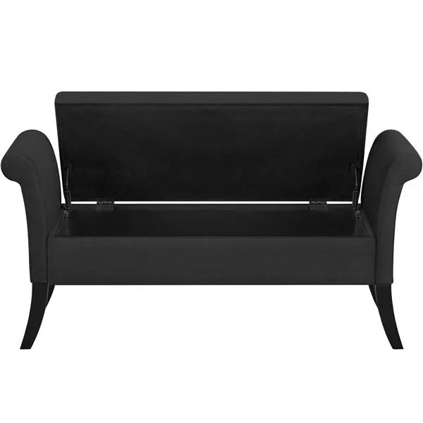 Yaheetech Modern Fabric Tufted Storage Bench Ottoman Modern Fabric Tufted Storage Bench Ottoman
