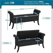 Yaheetech Modern Fabric Tufted Storage Bench Ottoman Modern Fabric Tufted Storage Bench Ottoman
