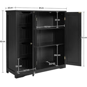 Furniture Organizer Bathroom Floor Cabinet Side Storage Cabinet – view 4