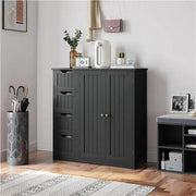 Furniture Organizer Bathroom Floor Cabinet Side Storage Cabinet – view 5