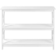 Yaheetech 3-Tier Wooden Console Table Sofa Side Table Entryway Table 3-Tier Wooden Console Table Sofa Side Table Entryway Table