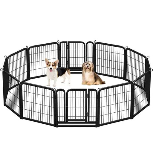 Yaheetech 24 Panels Steel Dog Playpen Dog Pen Pet Fence Dog Cat Exercise Barrier 24 Panels Steel Dog Playpen Dog Pen Pet Fence Dog Cat Exercise Barrier