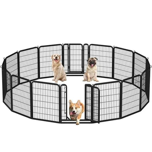 Yaheetech 16 Panels Heavy Duty Dog Pen Playpen Dog Fence 16 Panels Heavy Duty Dog Pen Playpen Dog Fence
