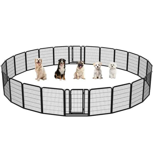 24 Panels Heavy Duty Dog Pen Playpen Dog Cat Exercise Barrier – view 1