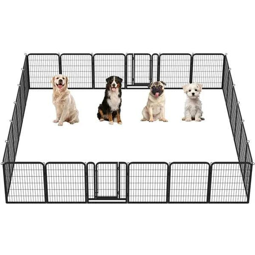 24 Panels Heavy Duty Dog Pen Playpen Dog Cat Exercise Barrier – view 2