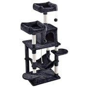 59″ Tall Multilevel Cat Tree with Condo & Plush Perch & Scratching Post – view 2