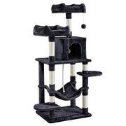 59″ Tall Multilevel Cat Tree with Condo & Plush Perch & Scratching Post – view 3