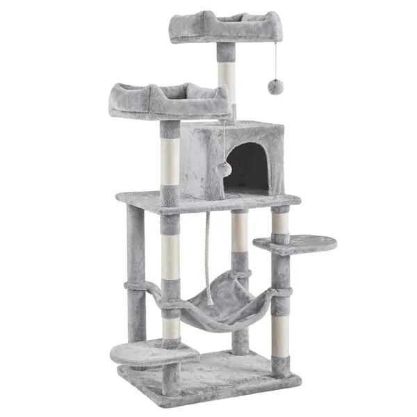Yaheetech Multilevel Cat Tree Cat Tower Cat Scrathing Posts With Hammock Multilevel Cat Tree Cat Tower Cat Scrathing Posts With Hammock