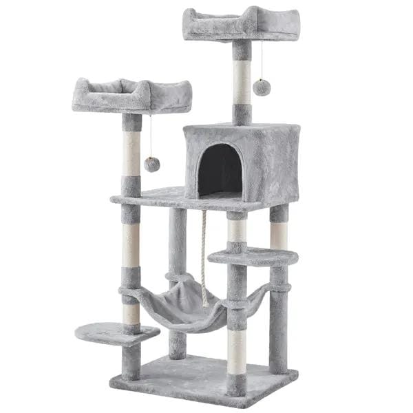 Yaheetech Multilevel Cat Tree Cat Tower Cat Scrathing Posts With Hammock Multilevel Cat Tree Cat Tower Cat Scrathing Posts With Hammock
