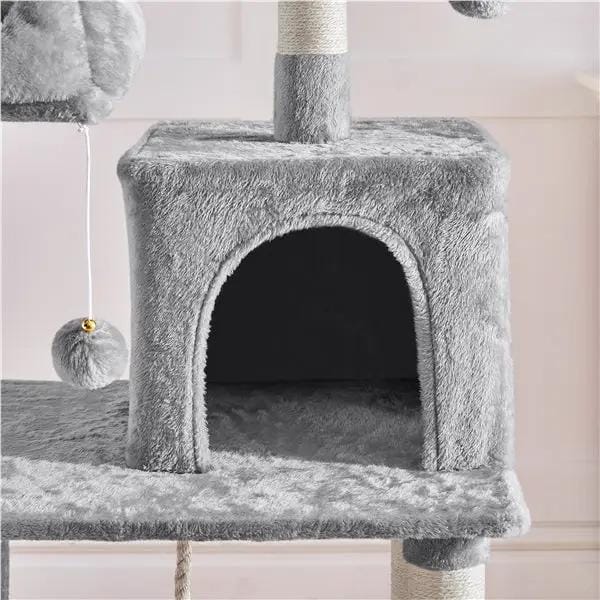 Yaheetech Multilevel Cat Tree Cat Tower Cat Scrathing Posts With Hammock Multilevel Cat Tree Cat Tower Cat Scrathing Posts With Hammock