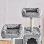 Yaheetech Multilevel Cat Tree Cat Tower Cat Scrathing Posts With Hammock Multilevel Cat Tree Cat Tower Cat Scrathing Posts With Hammock