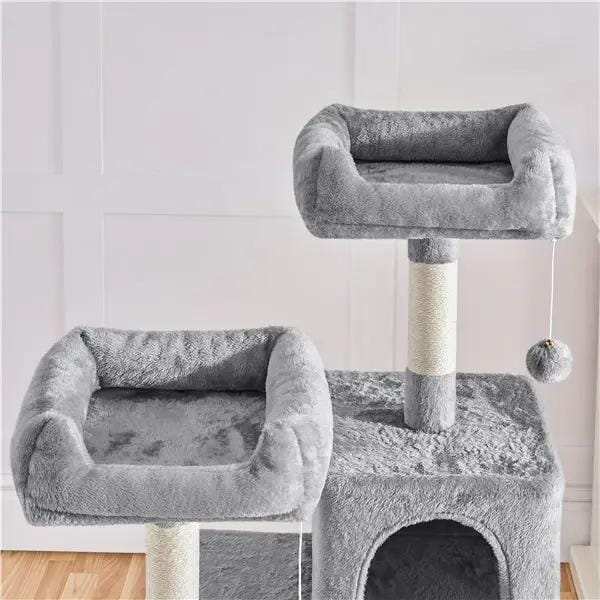 Yaheetech Multilevel Cat Tree Cat Tower Cat Scrathing Posts With Hammock Multilevel Cat Tree Cat Tower Cat Scrathing Posts With Hammock