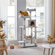 Yaheetech Multilevel Cat Tree Cat Tower Cat Scrathing Posts With Hammock Multilevel Cat Tree Cat Tower Cat Scrathing Posts With Hammock