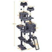 Yaheetech 209cm H Cat Tree, Large Cat Tower, Multilevel Cat Tree 209cm H Cat Tree, Large Cat Tower, Multilevel Cat Tree