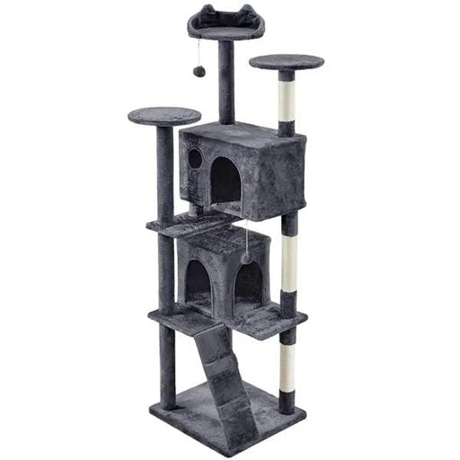 Yaheetech 203cm H Plush Cat Tree Multilevel Indoor Cat Tower 203cm H Plush Cat Tree Multilevel Indoor Cat Tower