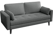 Yaheetech Fabric Upholstered 2-Seater Sofa and Oversized Armchair Set Fabric Upholstered 2-Seater Sofa and Oversized Armchair Set