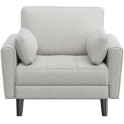 Yaheetech 2-Seater Sofa and Oversized Armchair Set Fabric Upholstered Couch 2-Seater Sofa and Oversized Armchair Set Fabric Upholstered Couch