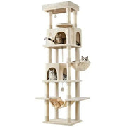 Yaheetech 210cm Multi-Level Cat Tree Cat Tower with 9 Sisal Scratching Posts 210cm Multi-Level Cat Tree Cat Tower with 9 Sisal Scratching Posts