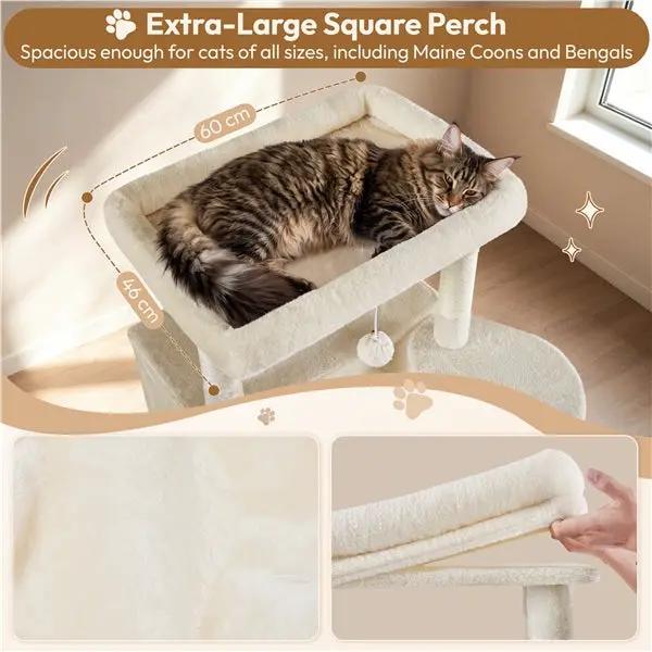 Yaheetech 210cm Multi-Level Cat Tree Cat Tower with 9 Sisal Scratching Posts 210cm Multi-Level Cat Tree Cat Tower with 9 Sisal Scratching Posts