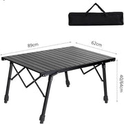 ECOTREK Table Aluminium Height Adjustable Egg Roll Camping Table – Portable Outdoor Table 89cm TYGM1521 Aluminium Height Adjustable Egg Roll Camping Table – Portable Outdoor Table 89cm TYGM1521