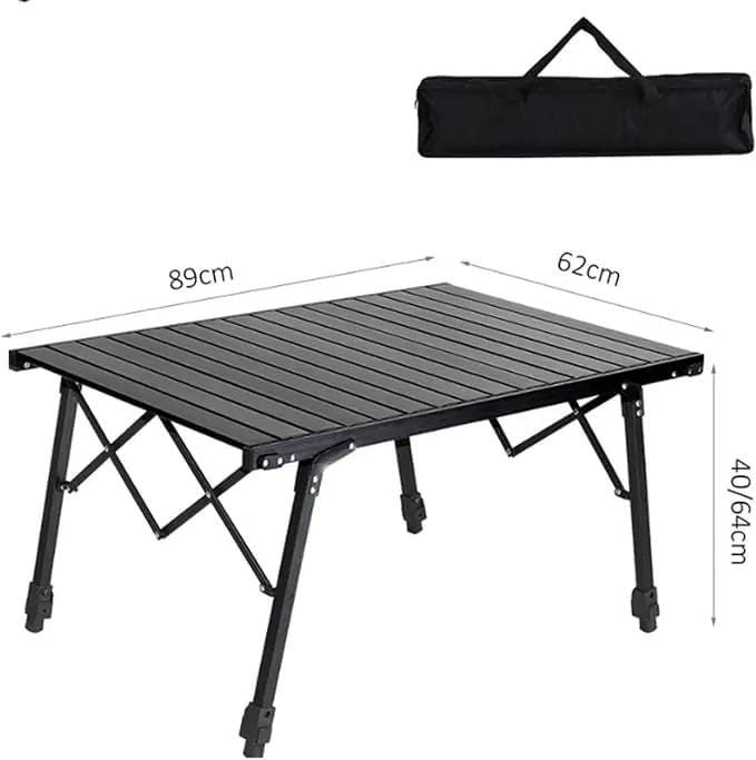 ECOTREK Table Aluminium Height Adjustable Egg Roll Camping Table – Portable Outdoor Table 89cm TYGM1521 Aluminium Height Adjustable Egg Roll Camping Table – Portable Outdoor Table 89cm TYGM1521