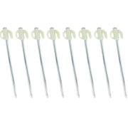 Ecotrek Glow Tent Pegs – Steel Camping Ground Stakes for Tent, Tarp & Canopy JP34715 by ECOTREK