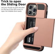 salelink.co.nz Unbranded iPhone 15 Pro Max Case iPhone 15 Pro Max Case - Card Holder Drop Protection Screen Protect...