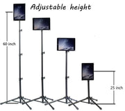 Tablet iPad Floor Stand Adjustable Holder For 10.2 10.9 11 12 inch – view 3