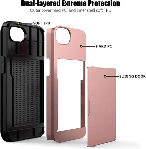 iPhone 16e Case - Card Holder Shockproof Rugged (PR9028 (1)) – view 2
