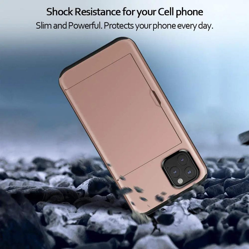 salelink.co.nz Unbranded iPhone 11 Pro Max Case IPhone 11 Pro Max Case With Slidable Two Card Holder
