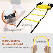 Agility Ladder Agility Training Ladder Speed 12 Rung 20ft – view 3