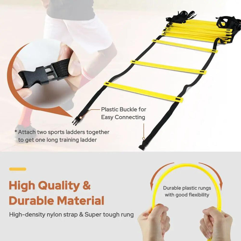Agility Ladder Agility Training Ladder Speed 12 Rung 20ft – view 3