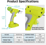 Soldering Welding Welder Iron for Ryobi 18V Battery – view 3