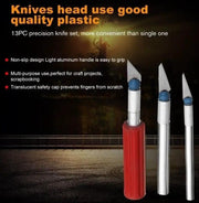 13pcs Hobby Knife Blade Craft Cutter Knife Set With Case Precision knife set – view 4
