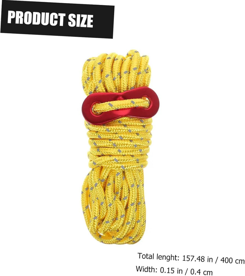 ECOTREK accessories Tent Rope Roller – 4m Reflective Camping Rope HL5283 Tent Rope Roller – 4m Reflective Camping Rope HL5283