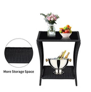 PE/PVC Rattan Patio Chairs & Round Table 3PC Set – view 6