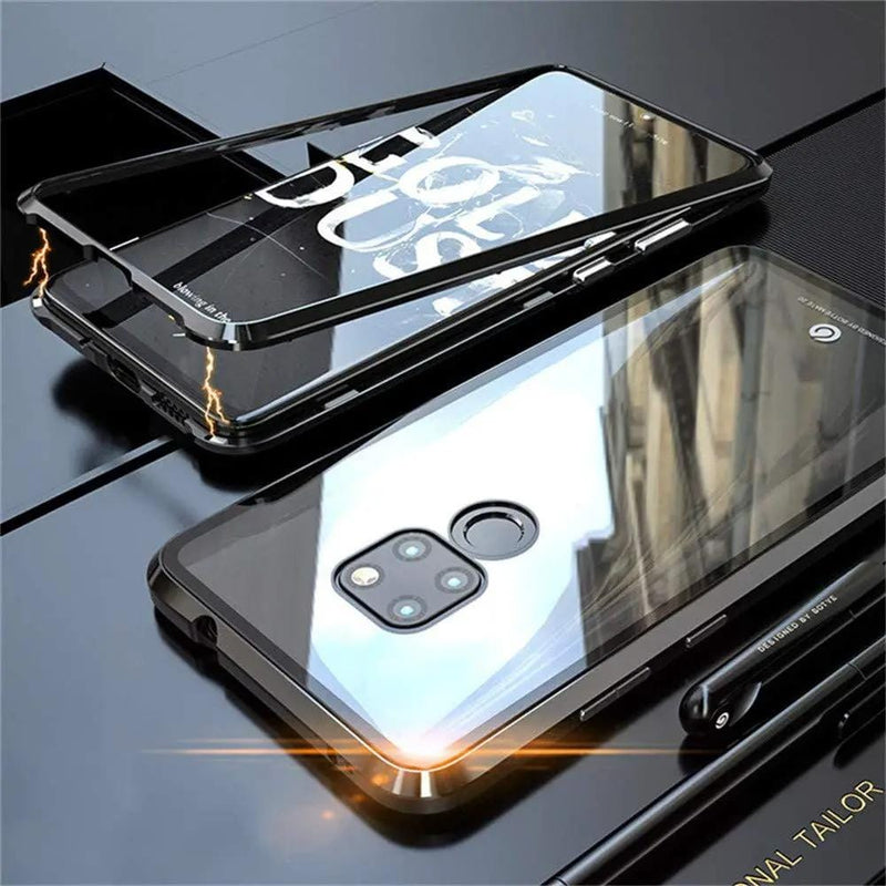 salelink.co.nz Unbranded Huawei Mate 20 Case Huawei Mate 20 Case Magnetic Metal Frame Glass Back