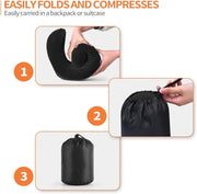salelink.co.nz Unbranded Travel Pillow with Eye Mask Earplugs Travel Pillow with Eye Mask Earplugs | Action Outdoors NZ