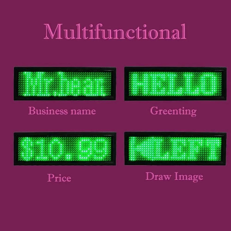 salelink.co.nz Unbranded LED Name Badge Tag - Green LED Name Badge Tag - Green | Action Outdoors NZ