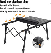 ECOTREK Table Aluminium Height Adjustable Egg Roll Camping Table – Portable Outdoor Table 89cm TYGM1521 Aluminium Height Adjustable Egg Roll Camping Table – Portable Outdoor Table 89cm TYGM1521