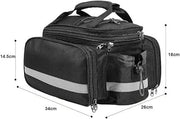 Ecotrek Waterproof Bicycle Rear Seat Bag – Multifunctional Pannier Rack Saddle Bag JS17606 by ECOTREK