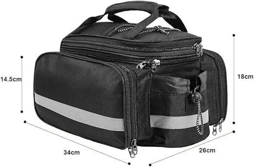 Ecotrek Waterproof Bicycle Rear Seat Bag – Multifunctional Pannier Rack Saddle Bag JS17606 by ECOTREK