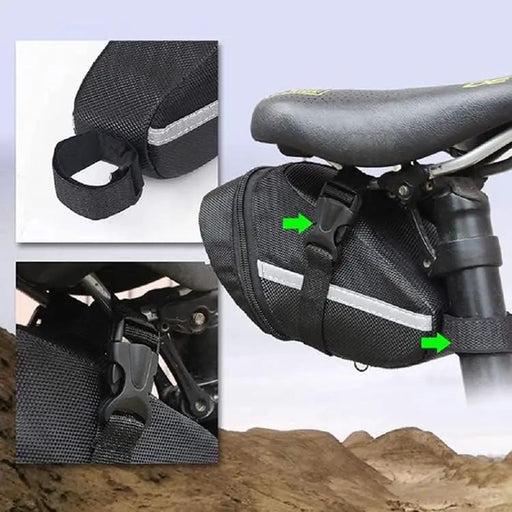 ECOTREK Cycling Accessories Ecotrek Bicycle Saddle Bag – Lightweight Velcro Seat Bag for MTB, Road Bike & E-Bike JS15505 Ecotrek Bicycle Saddle Bag – Lightweight Velcro Seat Bag for MTB, Road Bike & E-Bike JS15505