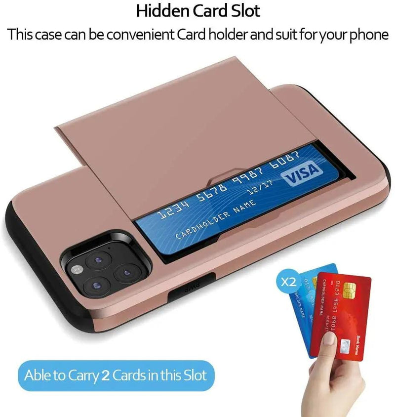 salelink.co.nz Unbranded iPhone 11 Pro Max Case IPhone 11 Pro Max Case With Slidable Two Card Holder