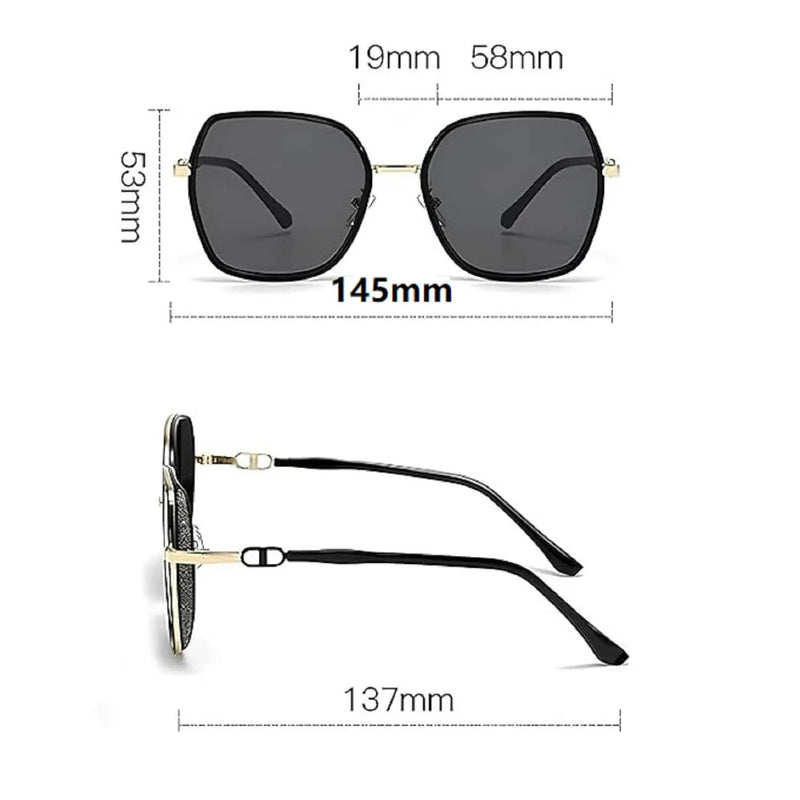 ECOTREK Sunglasses Ecotrek UV Protected Oversized Sunglasses for Women – Square Frame LX21-21 Ecotrek UV Protected Oversized Sunglasses for Women – Square Frame LX21-21