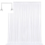 salelink.co.nz Unbranded 3M x 3M White Curtain Backdrop + Stand 3M White Curtain Backdrop and Stand for Studio